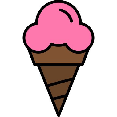 Dondurma vektör illüstrasyonu