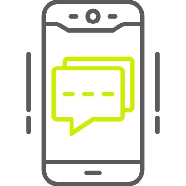 Konuş. Web simgesi vektör illüstrasyonu