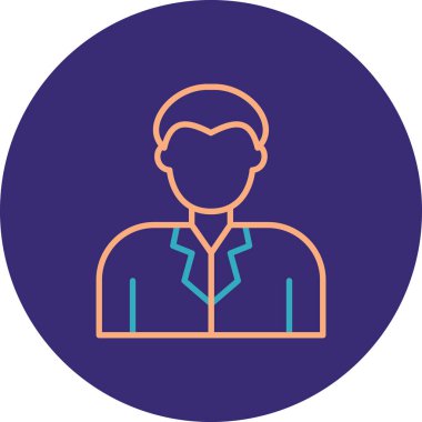 İnsan simgesinin vektör illüstrasyonu