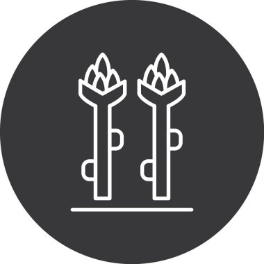 Bahçe simgesinin vektör illüstrasyonu