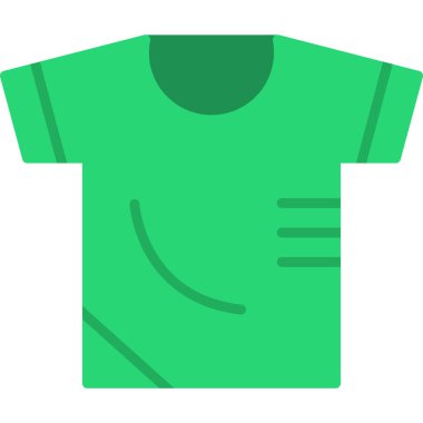 t-shirt simgesi beyaz arkaplanda izole edilmiş modaya uygun düz biçimli.