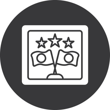 Beğeni Vektör Satırı Simgesi