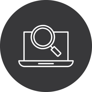 Arama simgesinin vektör illüstrasyonu