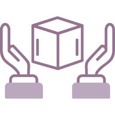 kutu gönderme simgesi ana hatları biçiminde