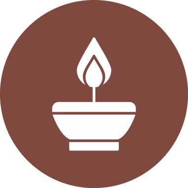 Mum simgesi, vektör illüstrasyonu