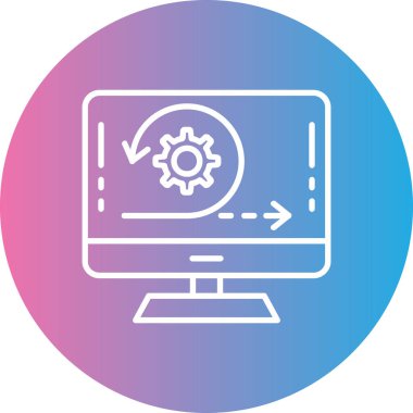 Ayarlama. Web simgesi basit illüstrasyon