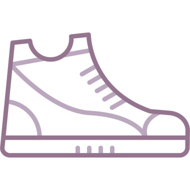 Ayakkabı simgesi modern tasarım, vektör illüstrasyonu