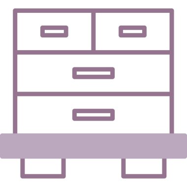 Dolap. Web simgesi basit illüstrasyon