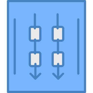 veri paylaşımı. Web simgesi basit illüstrasyon