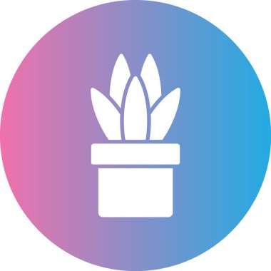 Bitki. Web simgesi basit illüstrasyon