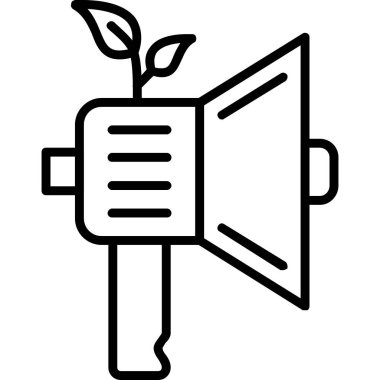 Bitki simgesi, anahat stili