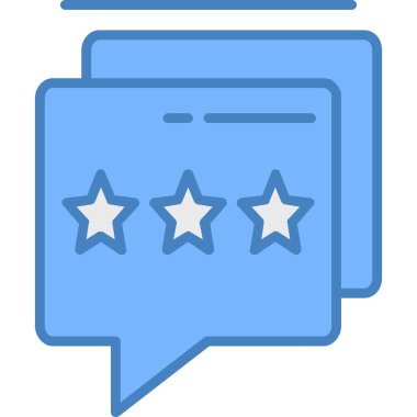 Geri bildirim gözden geçirme simgesi, vektör, illüstrasyon