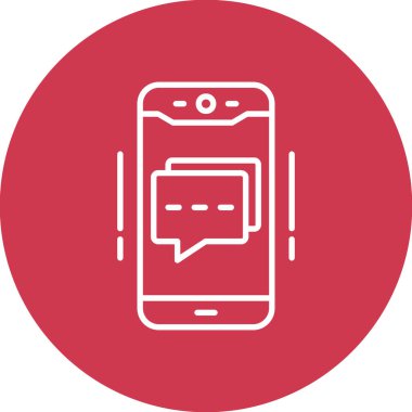 akıllı telefon simgesi vektör illüstrasyonu