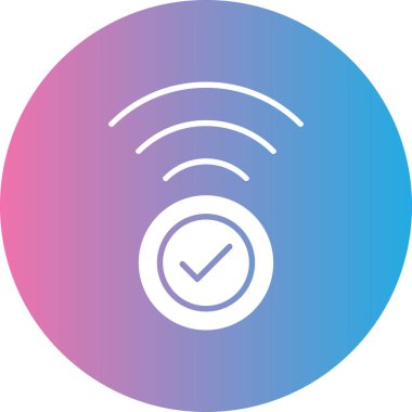 İşaretleme simgesi vektör illüstrasyonunu kontrol et