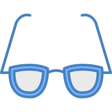 Gözlük. Web simgesi basit illüstrasyon