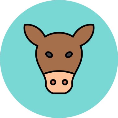 Çiftlik. Web simgesi vektör illüstrasyonu