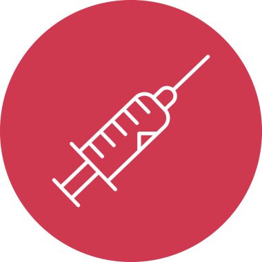 Şırınga simgesi, basit tasarım