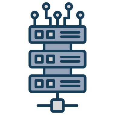 devre kartı simgesi vektör illüstrasyonu