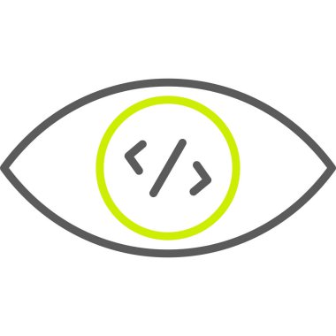 Göz simgesi vektör illüstrasyonu