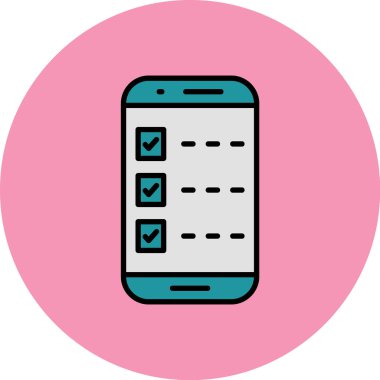 Kontrol listesi simgesi, vektör illüstrasyon tasarımı,