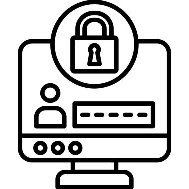 Veri Depolama simgesi, vektör illüstrasyonu