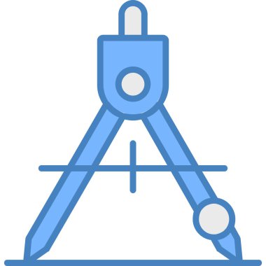 Yapı vinç inşaat simgesi doldurulmuş ana hatlar biçiminde