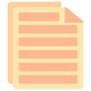 belge dosya simgesi düz biçimli