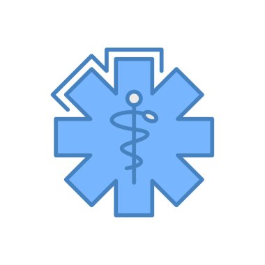 Tıbbi çapraz simge vektör çizimi