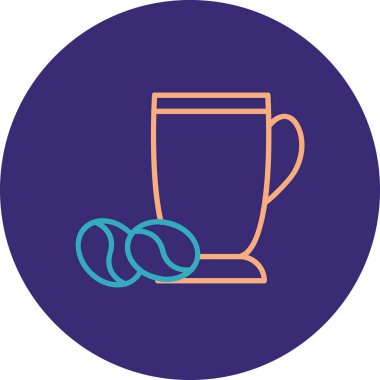 vektör çay simgesi illüstrasyonu