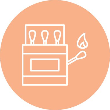 Eşsiz ateş feneri vektör çizgisi simgesi