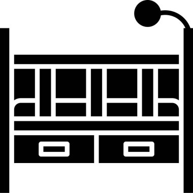 Otelde. Web simgesi basit tasarım