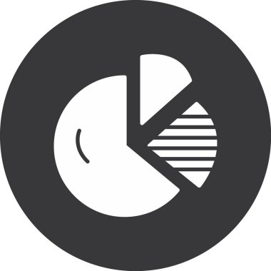 pasta grafiği vektör simgesi