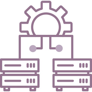 dişli simgesi vektör illüstrasyonu