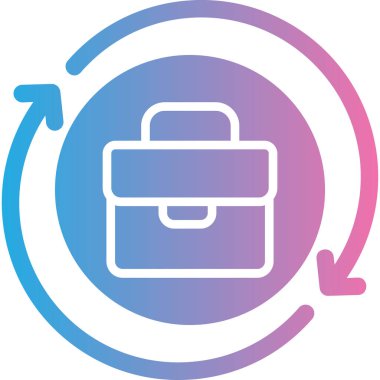 Çanta. Web simgesi, modern biçim