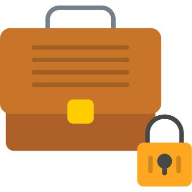 Çanta. Web simgesi basit illüstrasyon