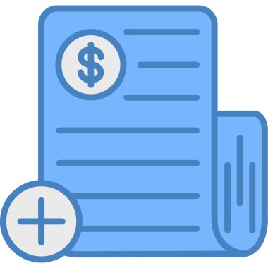 Belge. Web simgesi basit illüstrasyon