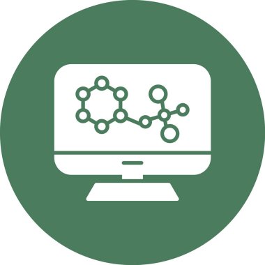 Bilgisayar. Web simgesi basit illüstrasyon