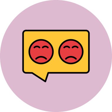 Konuşma balonu. Basit resimleme