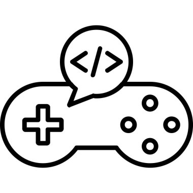 Kolayca düzenleyebilen oyun denetleyici vektör simgesi