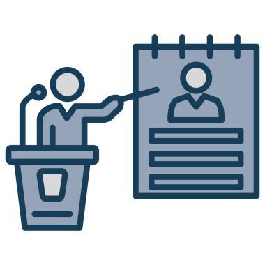 İnsan simgesinin vektör illüstrasyon tasarımı