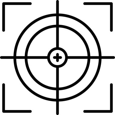 Hedef. Web simgesi basit illüstrasyon