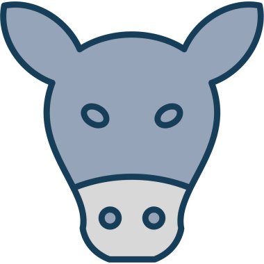 inek simgesi vektör illüstrasyonu