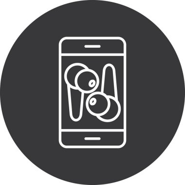 Telefon simgesinin vektör illüstrasyonu