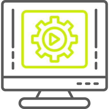 Laptop ekranı. Basit tasarım