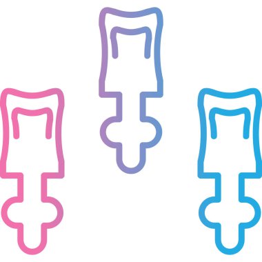 Beyaz arkaplanda izole edilmiş gözleme külahında buz rengi. Güzel sembol. Simgeleri renkli daire tuşlarına ayarla. vektör illüstrasyonu