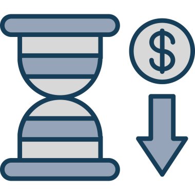 Beyaz arkaplanda iş büyümesi düz vektör simgesi