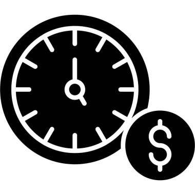 Zaman simgesi vektör illüstrasyonu