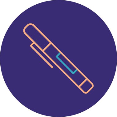 Kalem. Web simgesi basit illüstrasyon