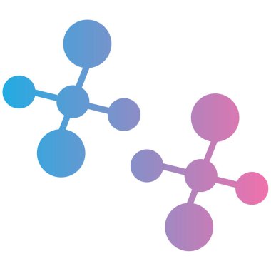 Molekül simgesi vektör illüstrasyonu