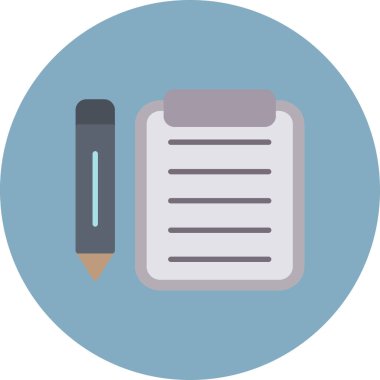 Kalem. Web simgesi basit illüstrasyon